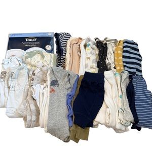 Halo SleepSack Swaddle and Baby Clothing Set